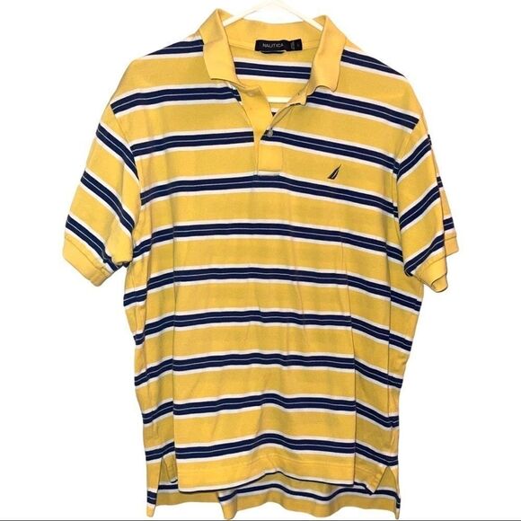 Nautica Short Sleeve Striped Polo‎ - Picture 1 of 4